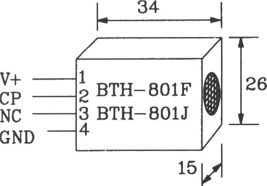 由BTH-801F/801J红外遥控发射、接收模块构成的发射、接收电路