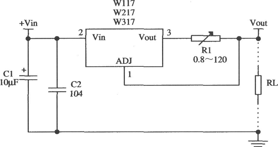 由Wll7／W217／W317构成的恒流源电路