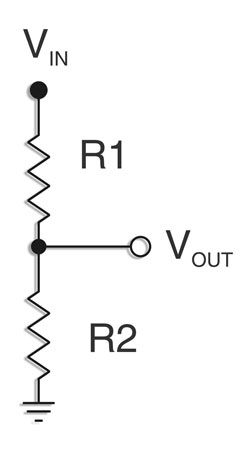 普通双电阻分压器