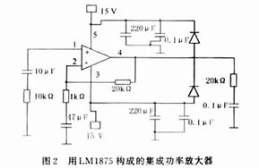 用LM1875构成的集成功率放大器