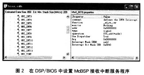 McBSP串口接收中断设置