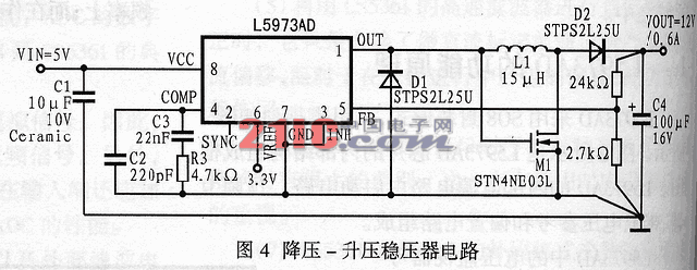 多用途步降开关稳压器L5973AD及其应用