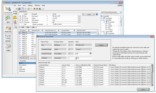 NIDataFinder可以与DIAdem和LabVIEW无缝结合