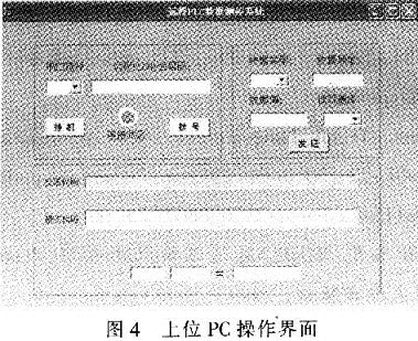 系统上位的操作界面