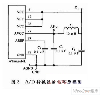A/D转换滤波电路原理图
