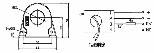 图3-3 CHB100 外型和连接图