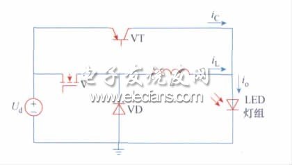 图1 有源纹波补偿BUCK 电路拓扑图