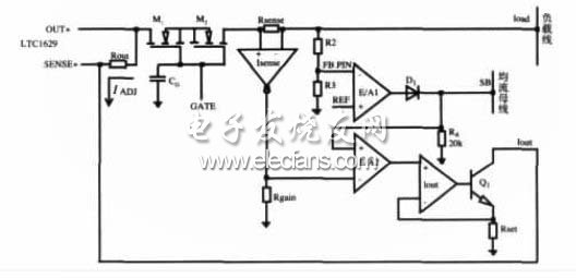 图1　LTC4350自主均流原理示意图