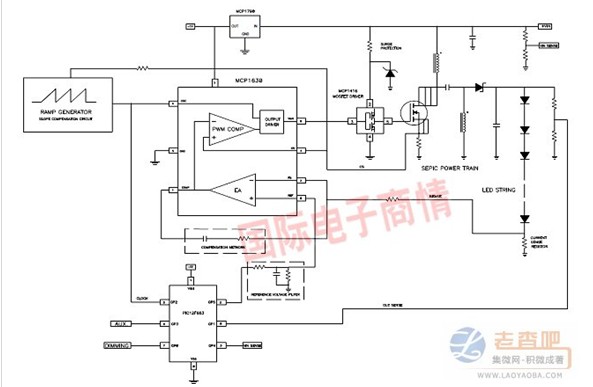 采用MCP1630 SEPIC转换器的LED驱动方案