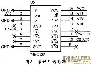 以74HC139为核心的片选电路