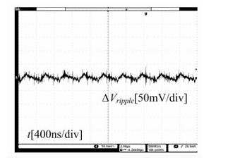 满载时输出电压和输出纹波电压波形示意图