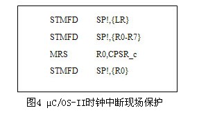 µC/OS-II时钟中断现场保护