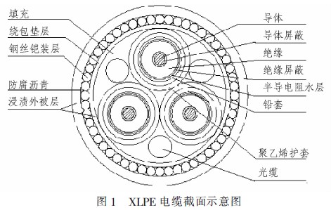 复合海缆结构示意图