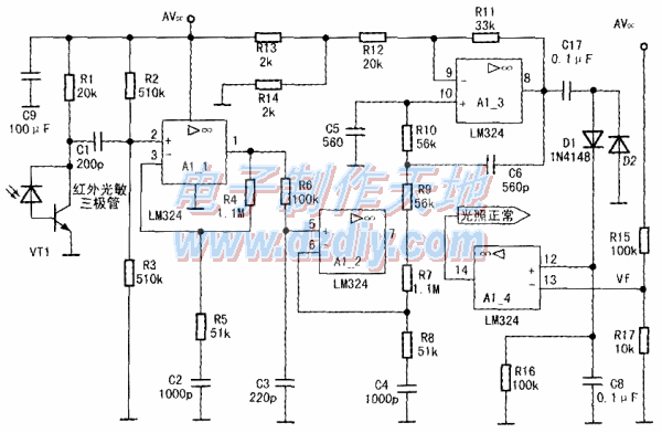 入侵报警器的设计与制作Light control alarm