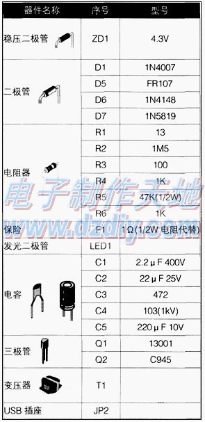 MC34063做USB充电电路图USB POWER SUPPLY